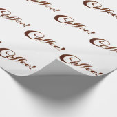 Kaffee Kaffee - Packpapier (Ecke)