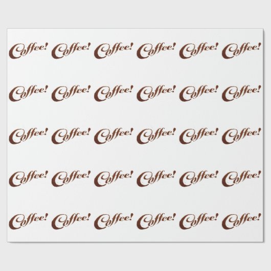 Kaffee Kaffee - Packpapier (Flach)