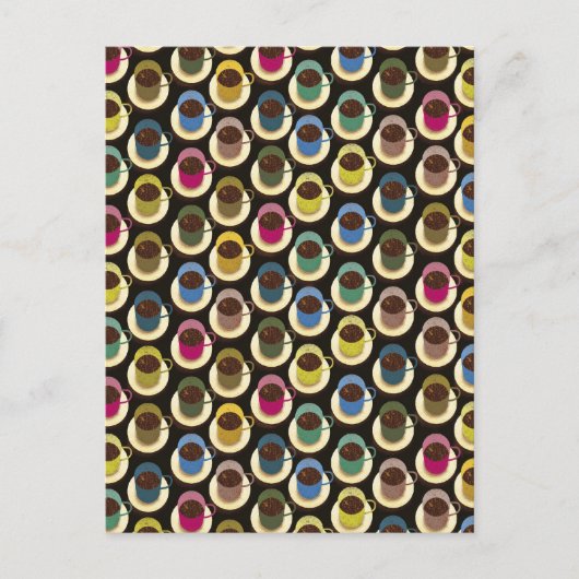 Kaffee-Kaffee Postkarte (Vorderseite)