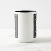 Kaffee Kaffee und mehr Kaffee Schädel mit Text Tasse (Zentrum)