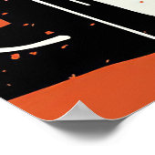 Kaffee-Kaffee und Musik Poster (Ecke)