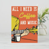 Kaffee-Kaffee und Musik Save The Date (Stehend Vorderseite)