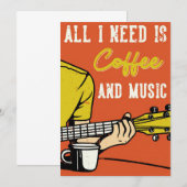 Kaffee-Kaffee und Musik Save The Date (Vorne/Hinten)