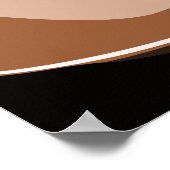 Kaffee, Kaffeebohnen und Kaffee-Cup Poster (Ecke)