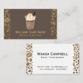 Kaffee | Kaffeebohnen Visitenkarte (Vorne/Hinten)