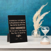 Kaffee-Kaffeekonzept Fotoplatte (Seite)