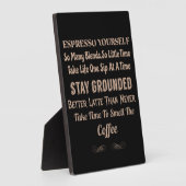 Kaffee-Kaffeekonzept Fotoplatte (Seite)