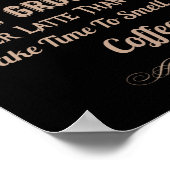 Kaffee-Kaffeekonzept Poster (Ecke)