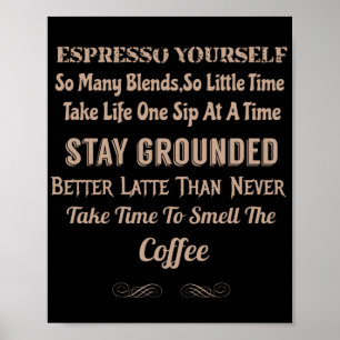 Kaffee-Kaffeekonzept Poster