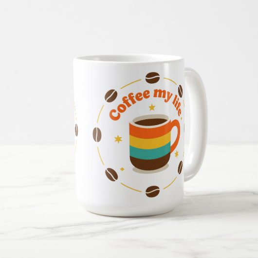 Kaffee Kaffeetasse (VorderseiteRechts)
