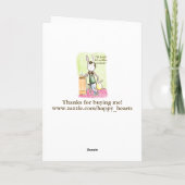 Kaffee-Kaninchen Dankeskarte (Rückseite)