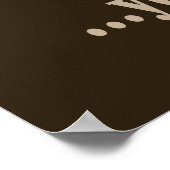 Kaffee kann man schlafen, wenn man tot ist poster (Ecke)