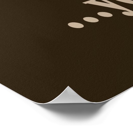 Kaffee kann man schlafen, wenn man tot ist poster (Ecke)