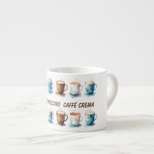 Kaffee-Kappuccino-Kaffee Espressotasse (Vorderseite Rechts)