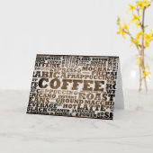 Kaffee Karte (Gelbe Blume)