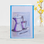 KAFFEE KARTE (Gelbe Blume)
