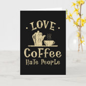 Kaffee Karte (Gelbe Blume)