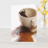 Kaffee Karte (Gelbe Blume)