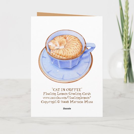 Kaffee-Karte Karte (Rückseite)