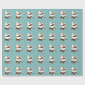 Kaffee Katze Geschenkpapier (Flach)