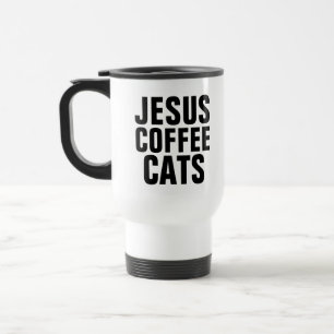 KAFFEE-KATZEN, CHRISTLICHE KAFFEE-REISE-MUGS REISEBECHER