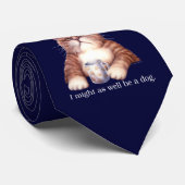 Kaffee-Katzen-Krawatte Krawatte (Gerollt)