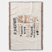 Kaffee & Katzen - Niedliche Kawaii Kunst Decke (Vorderseite Vertikal)