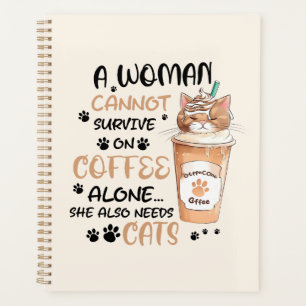Kaffee & Katzen - Niedliche Kawaii Kunst Planer