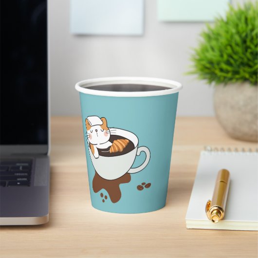 Kaffee-Katzen-Spa Pappbecher (InSitu)