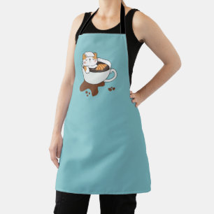 Kaffee-Katzen-Spa Schürze