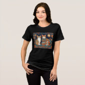Kaffee-Katzen Tri-Blend-Shirt Tri-Blend Shirt (Vorderseite voll)