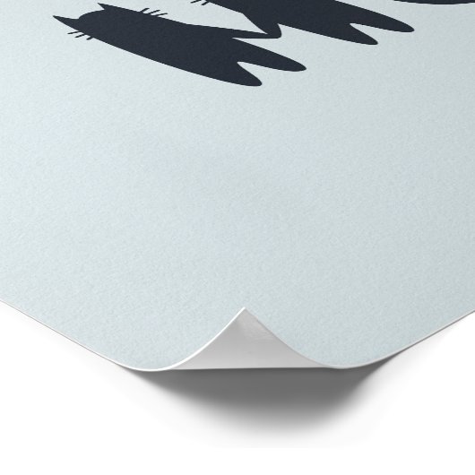 Kaffee-Katzenposter - Funny Movie Wand Kunst (Ecke)