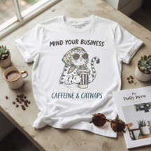 Kaffee & Katzenschlaf Vintage-Katzencafeeliebhaber