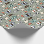 Kaffee-Kenner-Koffein-Liebe Geschenkpapier (Ecke)