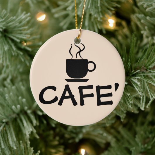 KAFFEE-KERAMIK KERAMIK ORNAMENT (Baum)