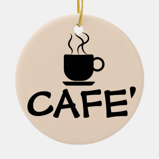 KAFFEE-KERAMIK KERAMIK ORNAMENT (Vorne)