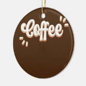Kaffee Keramik Ornament (Links)