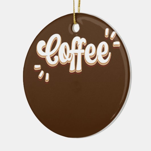 Kaffee Keramik Ornament (Links)