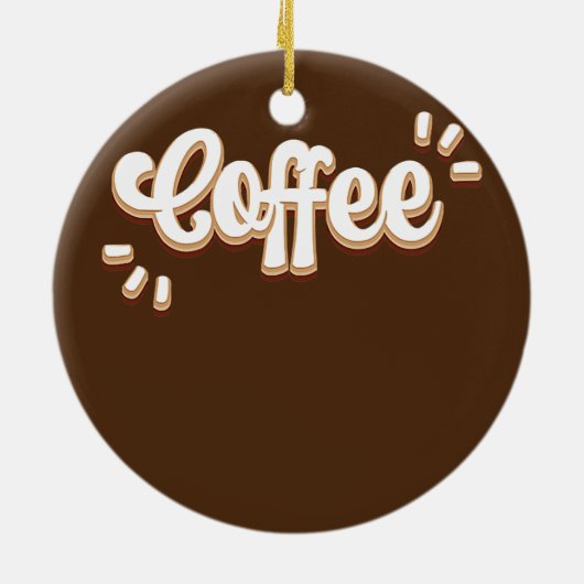 Kaffee Keramik Ornament (Hinten)