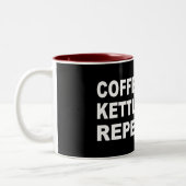Kaffee Kettlebells Wiederholen Zweifarbige Tasse (Links)