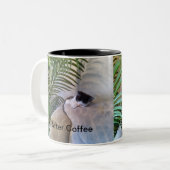Kaffee Kitten Zweifarbige Tasse (Vorderseite Links)