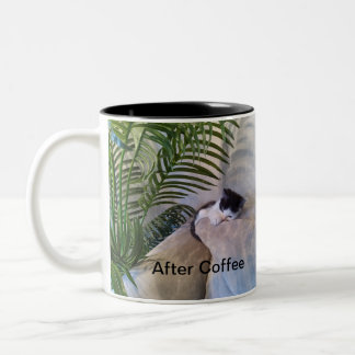 Kaffee Kitten Zweifarbige Tasse