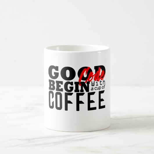 Kaffee-Klassiker für Programmierer Kaffeetasse (Mittel)