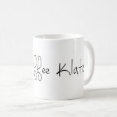 Kaffee Klatch Logo-Tasse Kaffeetasse (VorderseiteRechts)