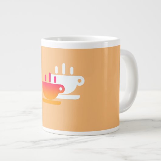 Kaffee Klatsch Melon Jumbo-Tasse (Vorderseite Rechts)