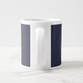 Kaffee Klatsch Navy Blue Jumbo-Tasse (Rückseite)