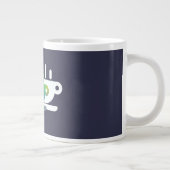 Kaffee Klatsch Navy Blue Jumbo-Tasse (Rechts)