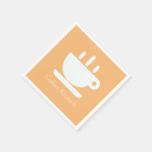 Kaffee Klatsch Peach Serviette (Ecke)