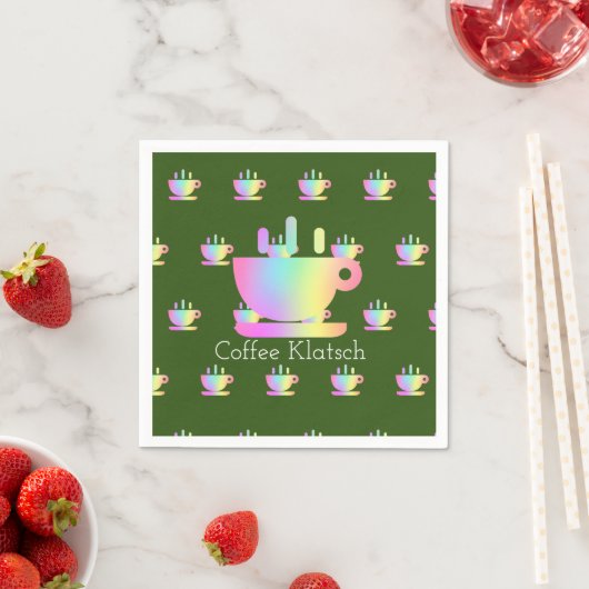 Kaffee Klatsch Rainbow Serviette (Beispiel)