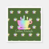 Kaffee Klatsch Rainbow Serviette (Vorderseite)